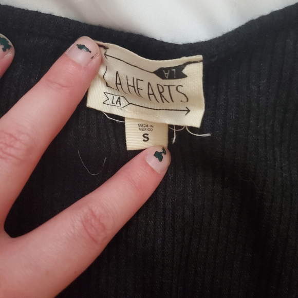 LA Hearts lace up crop top size small - Picture 2 of 3